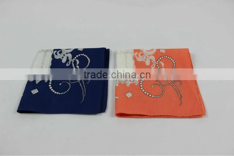 printing cotton custom square bandana