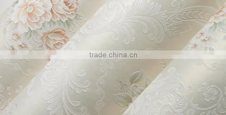 Home design rural glitter flower beautiful wallpaper for home