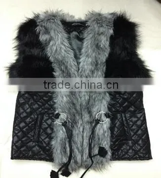 HSFC012 girls faux fur vest