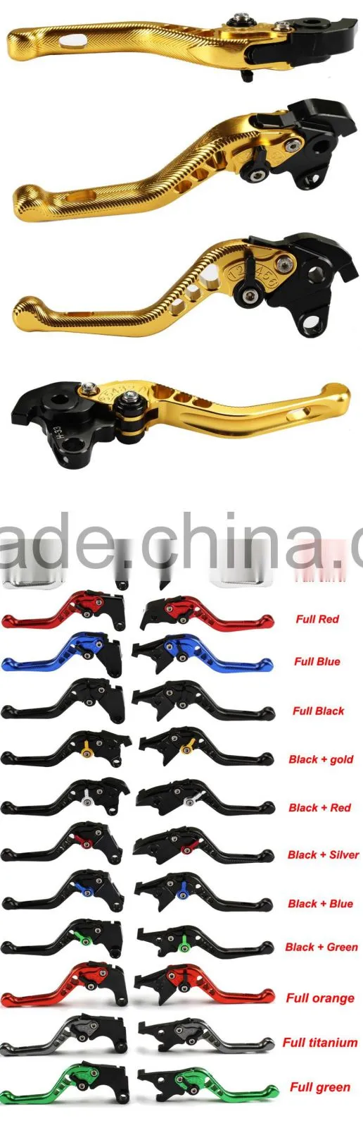 Soto racing - F-14 Y-688 Motorcycle Brake Clutch Levers For Yamaha YZF R6 1999-2004 YZF R1 FZ1 FAZER R6S USA VERSION/ FZS1000