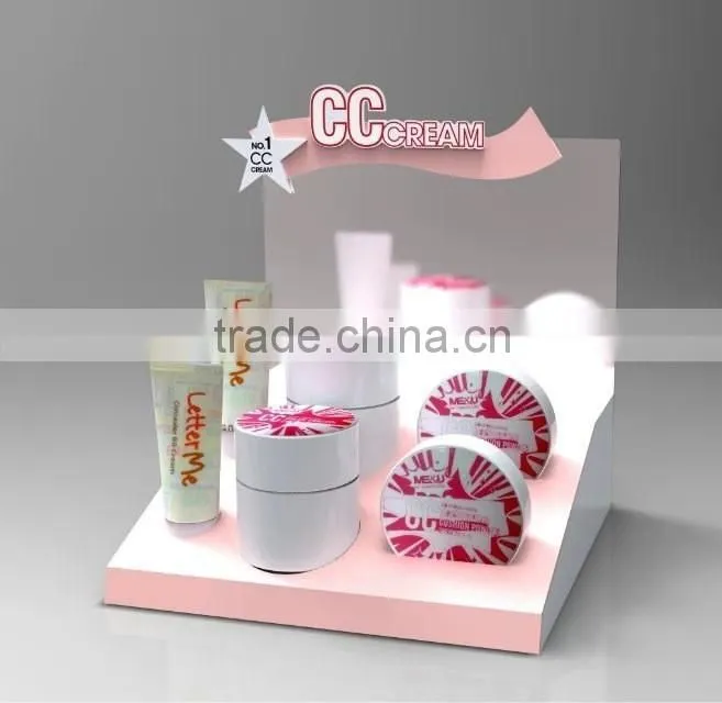 Elegant plexiglass cosmetic lipstick stand acrylic cosmetic display