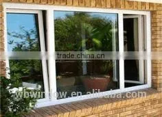 Cheap single clear glass PVC/UPVC tilt&turn home windows,white tilt&turn windows,PVC/UPVC windows and doors