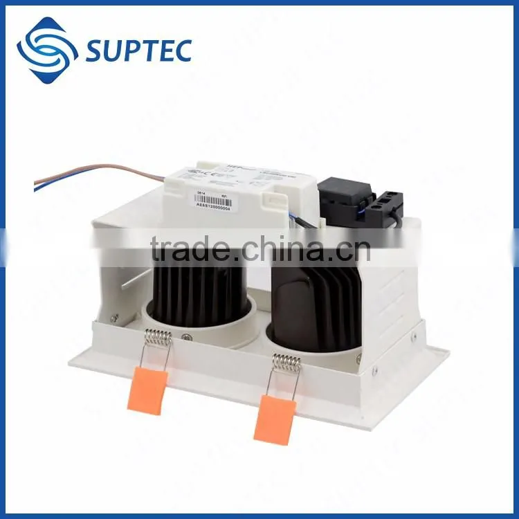 Two Heads Dimmable COB Grille LED Light Lamp 15W 25W