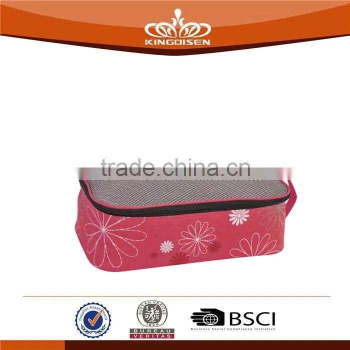 Polyester Material Lady Floral Shoe Bag