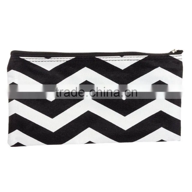 Hot selling ZebraPrint canvas pouch bag