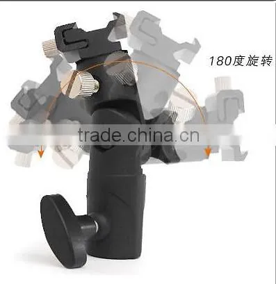 E Speedlite Flash Mount Holder For Light Stand Photo Video Studio Umbrella Hole