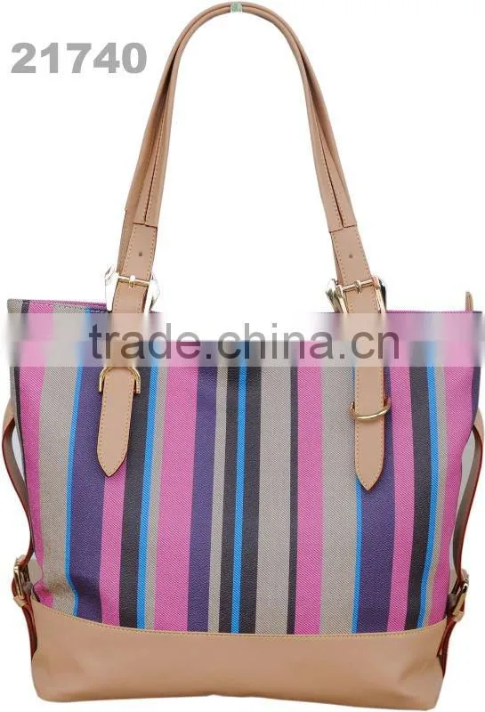 Multi stripe hobo bags fashion design brand 2012