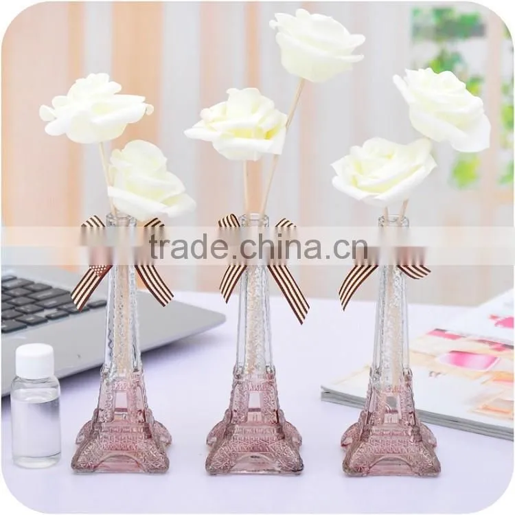 Eiffel Tower Reed Diffuser With Colorful Sola Flower