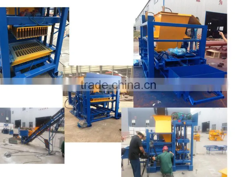 QTJ4-26C kenya cement interlocking brick making machine