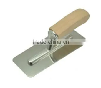 Stainless Steel Plastering Trowel with Natural Wooden Handle Venetian Trowel