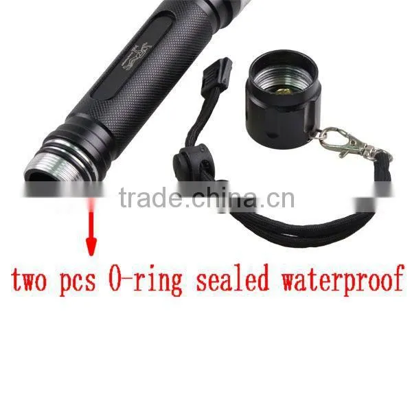 2*18650 battery high power led underwater diving flash light