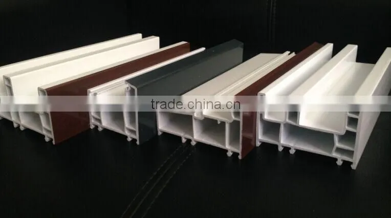 U-shaped pvc plastic profile China pvc window material producer