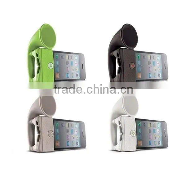 Hot selling silicone cell phone loudspeaker,mobile phone loudspeaker