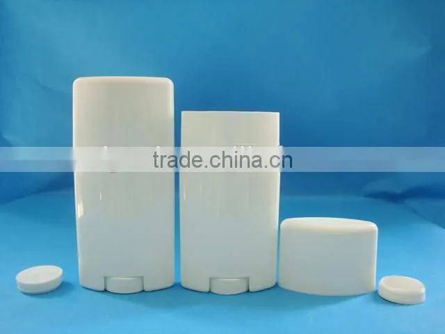 AS clear deodorant stick container, 30g 50g plastic cylinder deodorant container