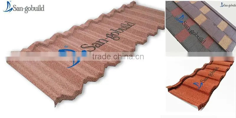 SGB Aluminum Zinc Panel Colorful Stone Coated Steel Roofing