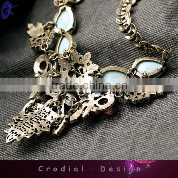 2014 WholesaleCheap Fashion Jewelry Gold Chain Large Pendant Necklace