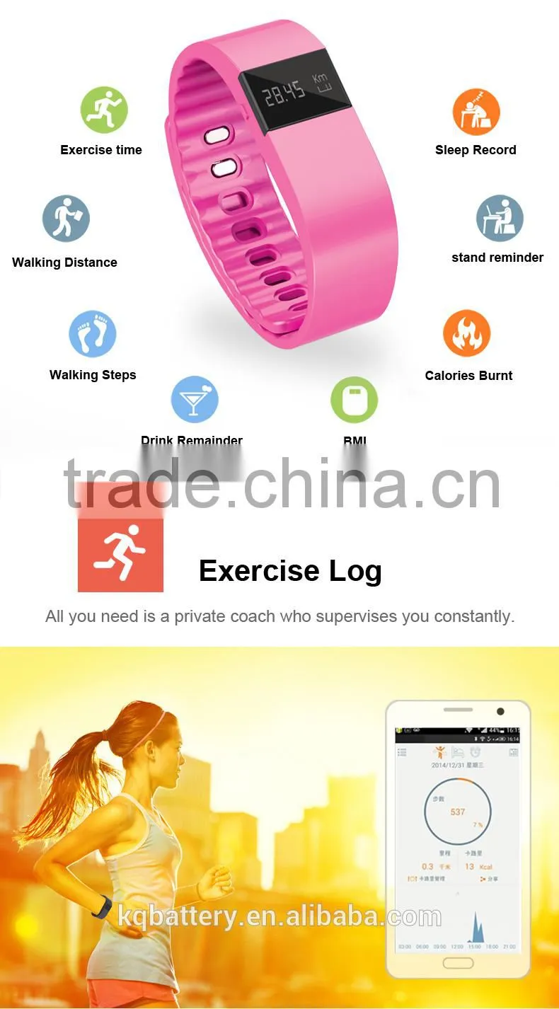 factory supply bluetooth waterproof calorie counter bluetooth fitness band