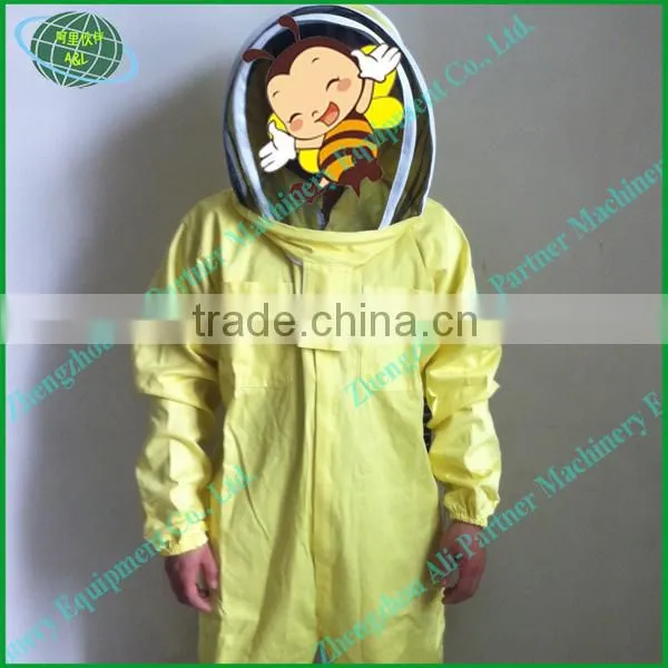 Beekeeping bee suit/jacket protective coat with hat and veil for complete protection