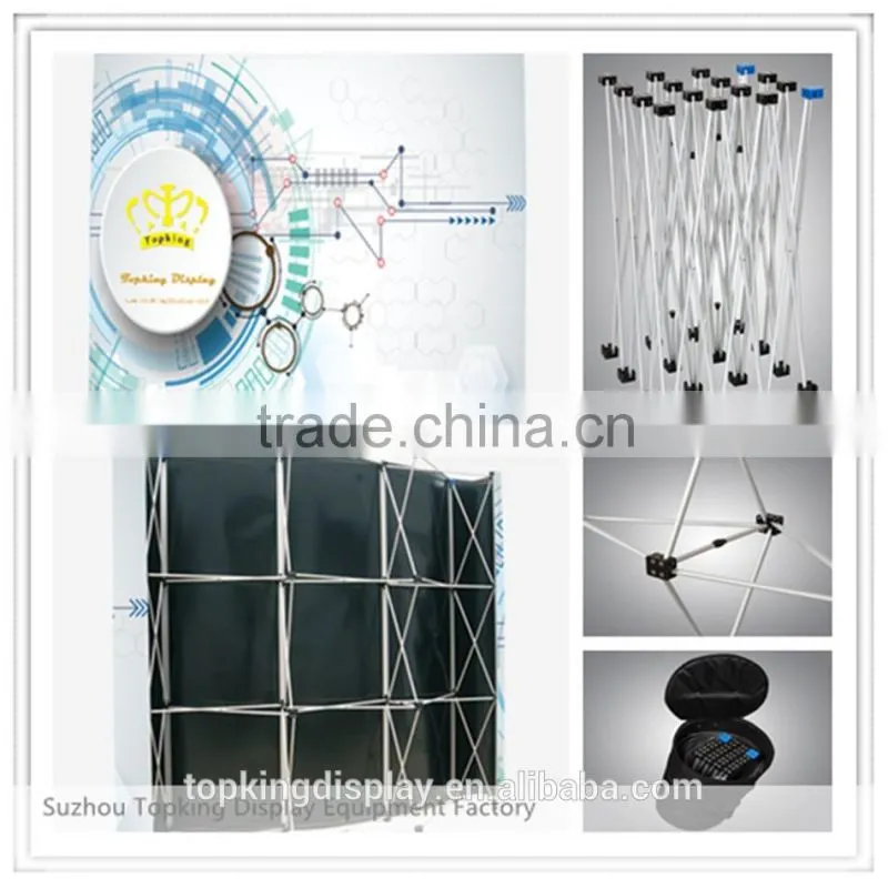 High Quality Trading show Aluminum Magnetic Pop Up 3x3 Display Stands for Advertising Promotion Display stand