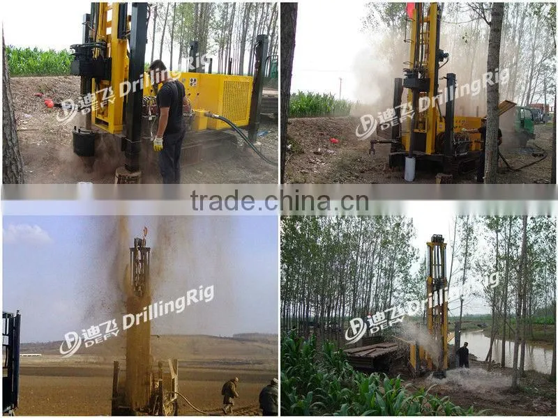 Bore well drilling machine price DFQ-200W Portable trailer mounted water well drilling rig