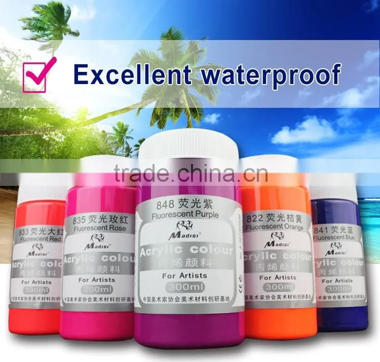 Best quality outdoor colored and transparent acrylic color