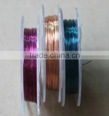 pink Color Tiger Tail Wire Finding 0.38mm