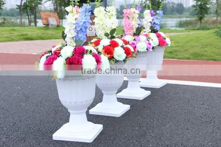 Wedding hotel decorative flower vase flower pillar customized flower wedding stage decoration