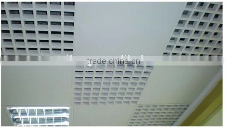 Installation T bar Metal Frame Grid Ceiling Aluminum Lay On Open Cell Ceiling Tile