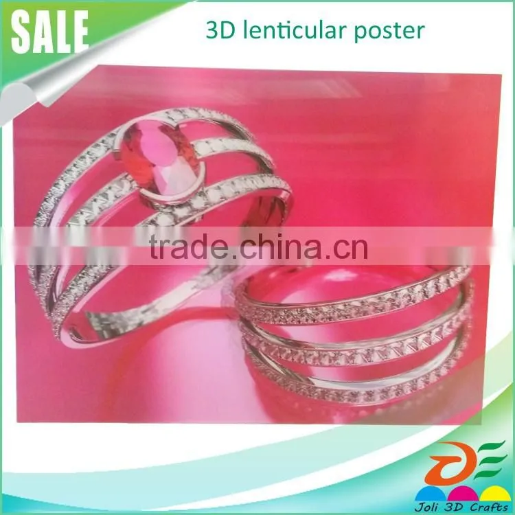 custom wholesale 3d lenticular advertising poster stands for retail store