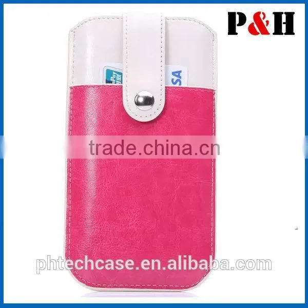 2015 newest pouch leather case for iphone 6 4.7, touch screen leather pouch case,VARIOUS LEATHER BELT CASE POUCH HANDBAGS