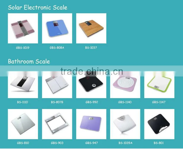 2015 HOT Fashion Solar digital bathroom scale