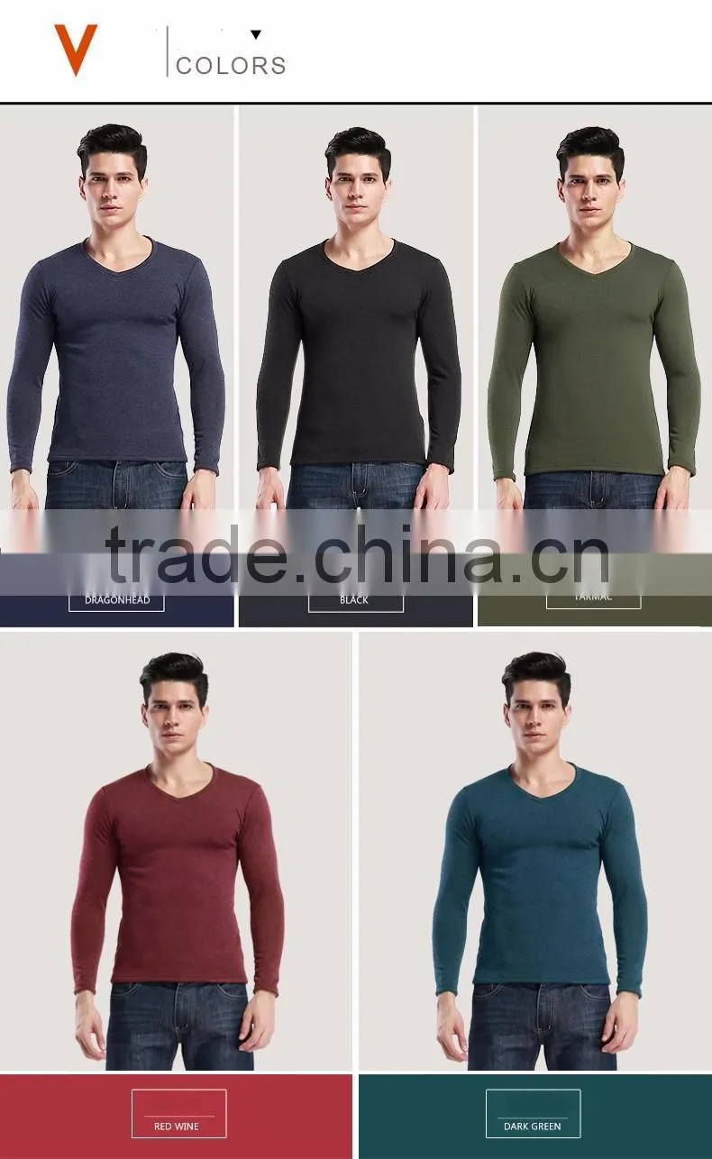 Sexy heated Thermal Underwear Sets Thick Plus Velet Long Johns For Men,thermal long johns