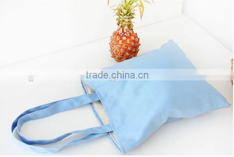 Canvas Shopping handbag plain ;canvas tote bag plain ; canvas cotton shopping bag solid colour
