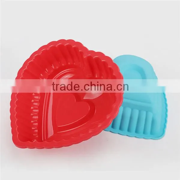 Popular silicone human heart cake mold
