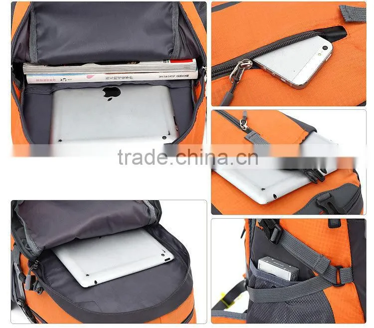 2015 new Outdoor Travel Hiking Backpack 35L Waterproof Camping Bag With Water Pocket BB009