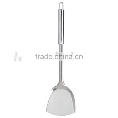 Stainless Steel Kitchen Utensil Long Handle Slotted Pancake silicon spatula shovel