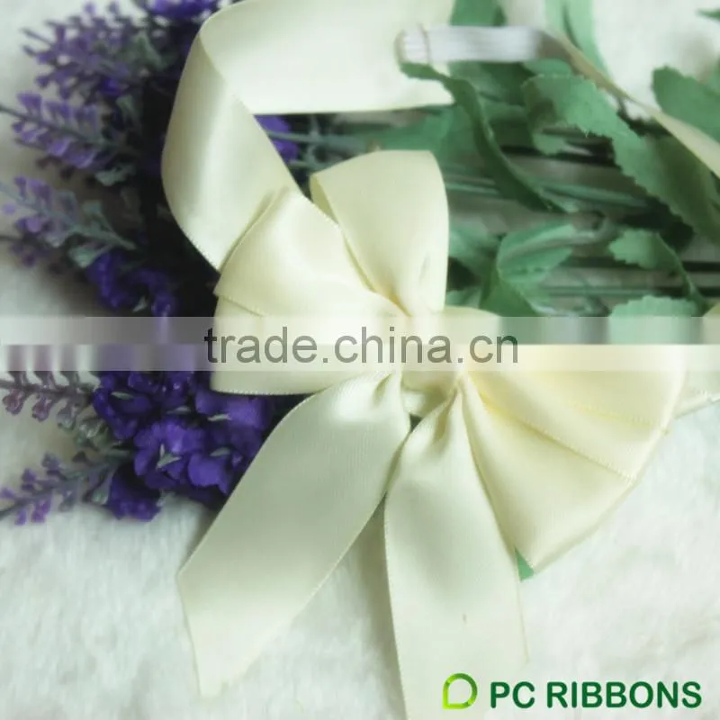 2015 hot sale ribbon bow with elastic loop/gift wrapping ribbon bows