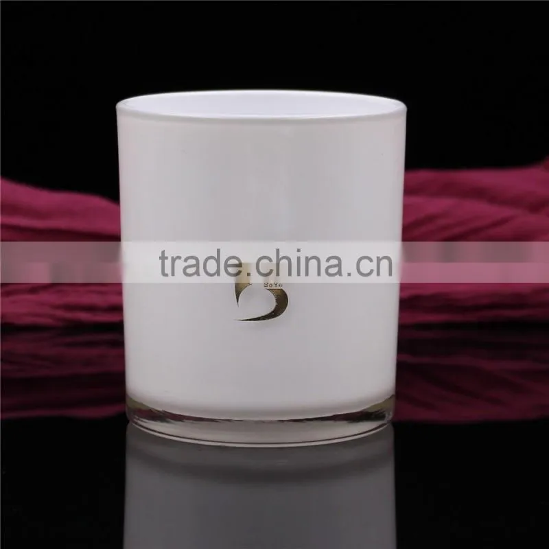 customized logo printing black scented candle jars 7084
