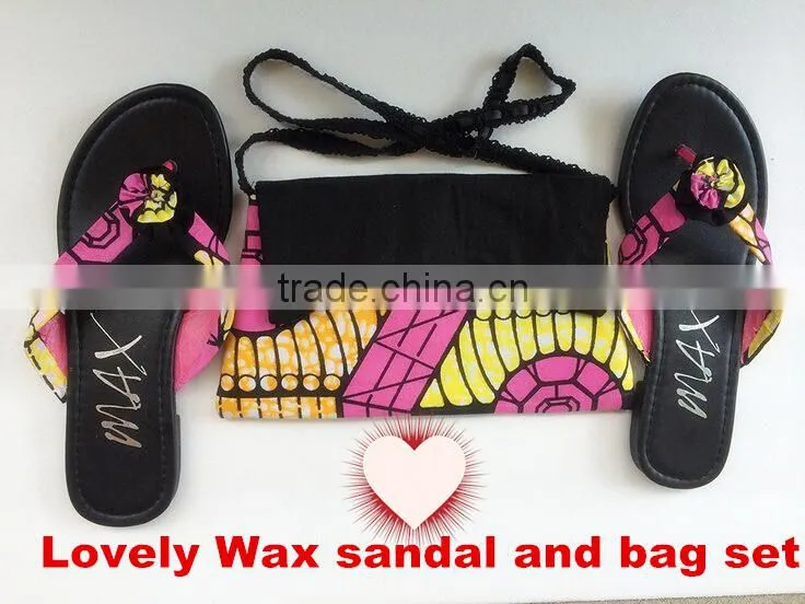 Top one China Supplier Hot Selling African Wax Shoes And Bags