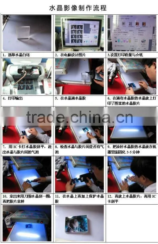 Crystal consolidation machine/photo crystal printing machine