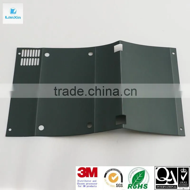 Laser cut perforated plastic sheet part