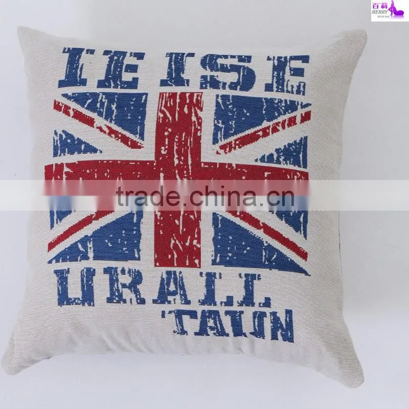 Hot sales printed chenille cushion