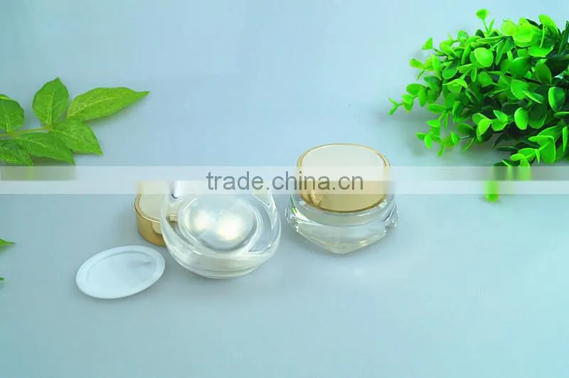 Acrylic vitamin skin care cream plastic jars