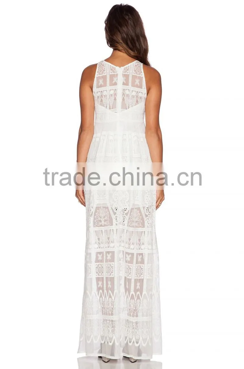 2016 new design ladies' white lace dress, good time usa dress in lace fabric latest lace dress designs photos