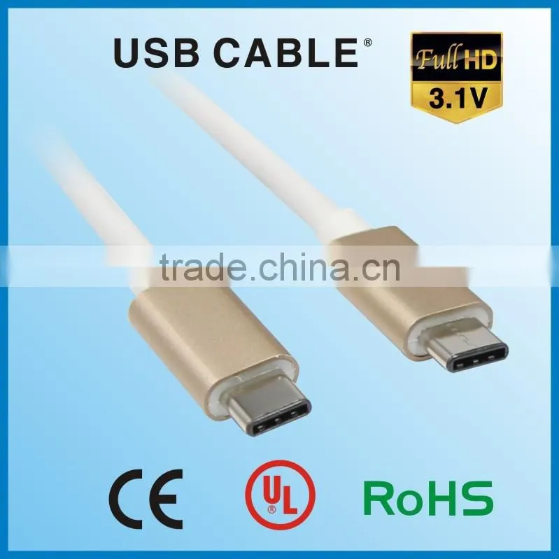 wholesale new products 2016 Popular High Quality Type-c To C USB3.1/M TO USB3.0/M Cable 10gbps High Speed Data Cable