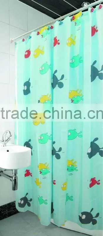 100% polyester shower curtains,fabric shower curtains,