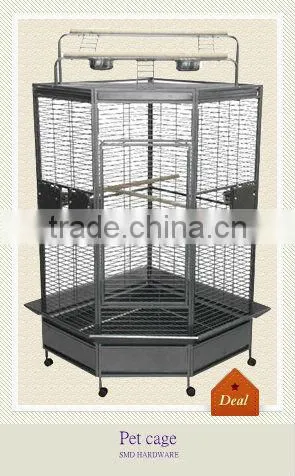 Metal wrought iron sector parrot cage