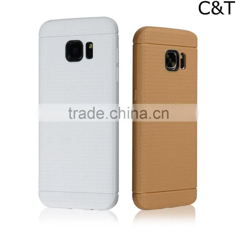 C&T Flexible Slim Silicone TPU Skin Gel Soft Protector Cover Case for Samsung Galaxy S7