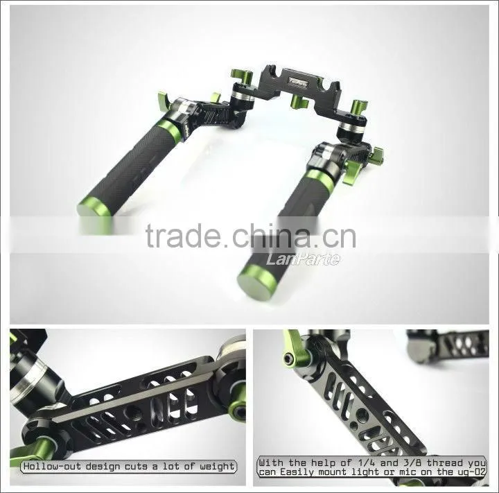 Lanparte 15 mm CNC DSLR universal handle grip V2 Quick Release Clamp