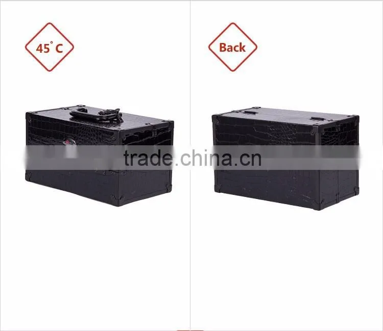 Original Factory Supplier Rolling Station Crocodile pattern Makeup Vanity Case